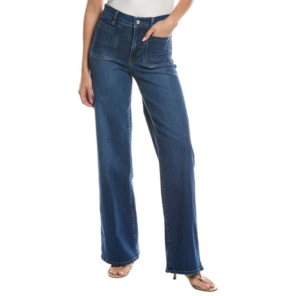 Frame Denim Womens Frame Le Slim Palazzo Long Modernist Savior Jean